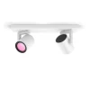 Philips Hue Argenta White and Color Ambiance dobbelt spot, hvid
