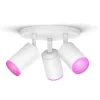 Philips Hue Fugato White and Color Ambiance 3 spots, hvid