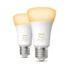 Philips Hue White Ambiance 9W LED E27 800lm 2 stk