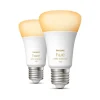 Philips Hue White Ambiance 8W LED E27 2 stk