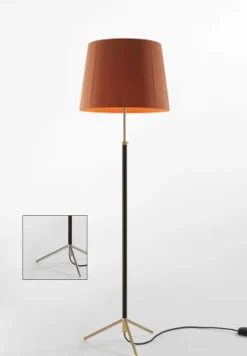 Pie de salón Gulvlampe G1 terracotta/krom