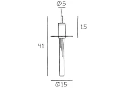 Plade til Liberty pendel, sort