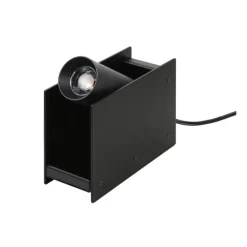 Plint gulvlampe / spot 2700K, sort