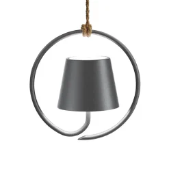 Poldina batterilampe / pendel, mørkegrå