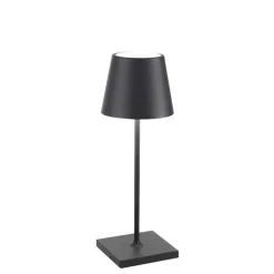 Poldina mini batterilampe / bordlampe, mørkegrå