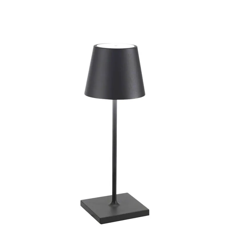 Poldina mini batterilampe / bordlampe, mørkegrå