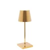 Poldina mini batterilampe / bordlampe, blank guld