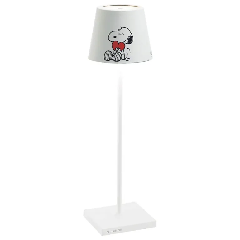 Poldina x Peanuts batterilampe / bordlampe, heart