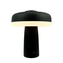 Porter LED bordlampe / batterilampe, mat sort