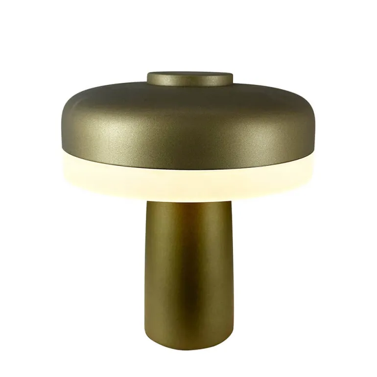 Porter LED bordlampe / batterilampe, grøn metallic