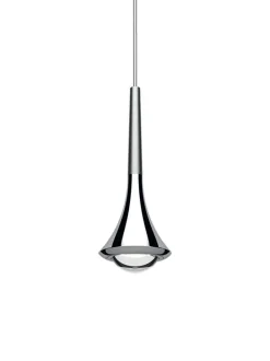 Rain pendel, børstet krom/krom