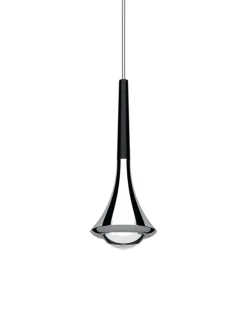 Rain pendel, sort/krom