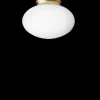 Rizzatto 301 loftlampe, satin brass/opal