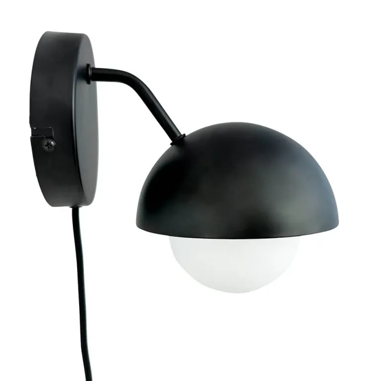 Rose væglampe, mat sort