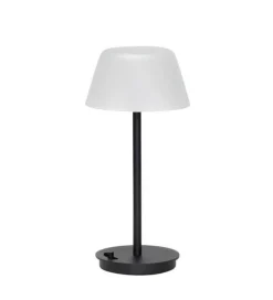 Salon bordlampe / batterilampe, sort