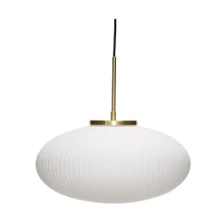 Serene pendel ellipse, hvid