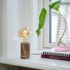 Siv Marble bordlampe, brun