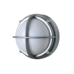 Skot LED udendørs væglampe / loftlampe, opal/alu