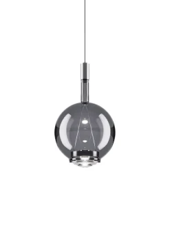 Sky-Fall Round medium pendel, smoke