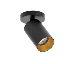 SpotOn Circle1 loftlampe/spot, sort/guld