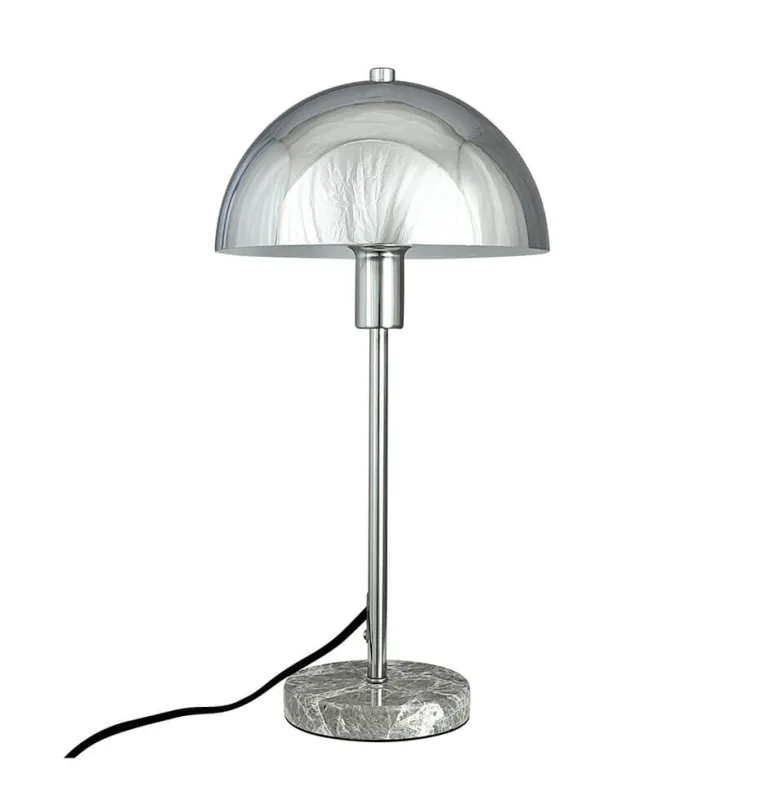 Stockholm D20 bordlampe, krom/marmor
