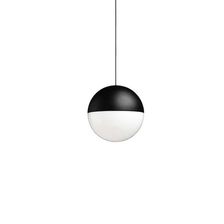String Light sphere pendel 12m, sort