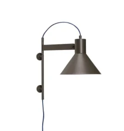 Studio væglampe, brun