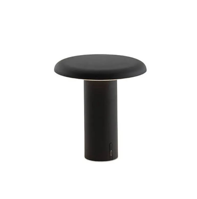 Takku bordlampe / batterilampe, lakeret sort