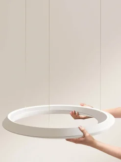 Tidal Adjustable pendel, hvid m/hvid baldakin