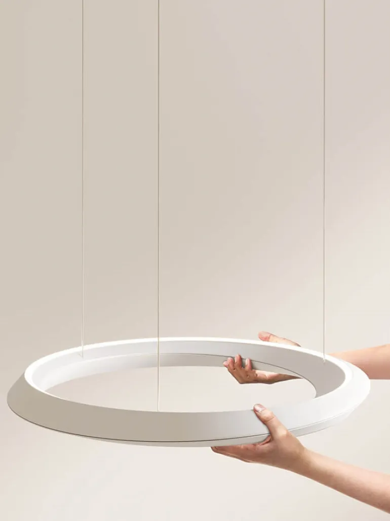 Tidal Adjustable pendel, hvid m/hvid baldakin