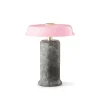 TRIP no. 2 portable batterilampe / bordlampe, silver/rose