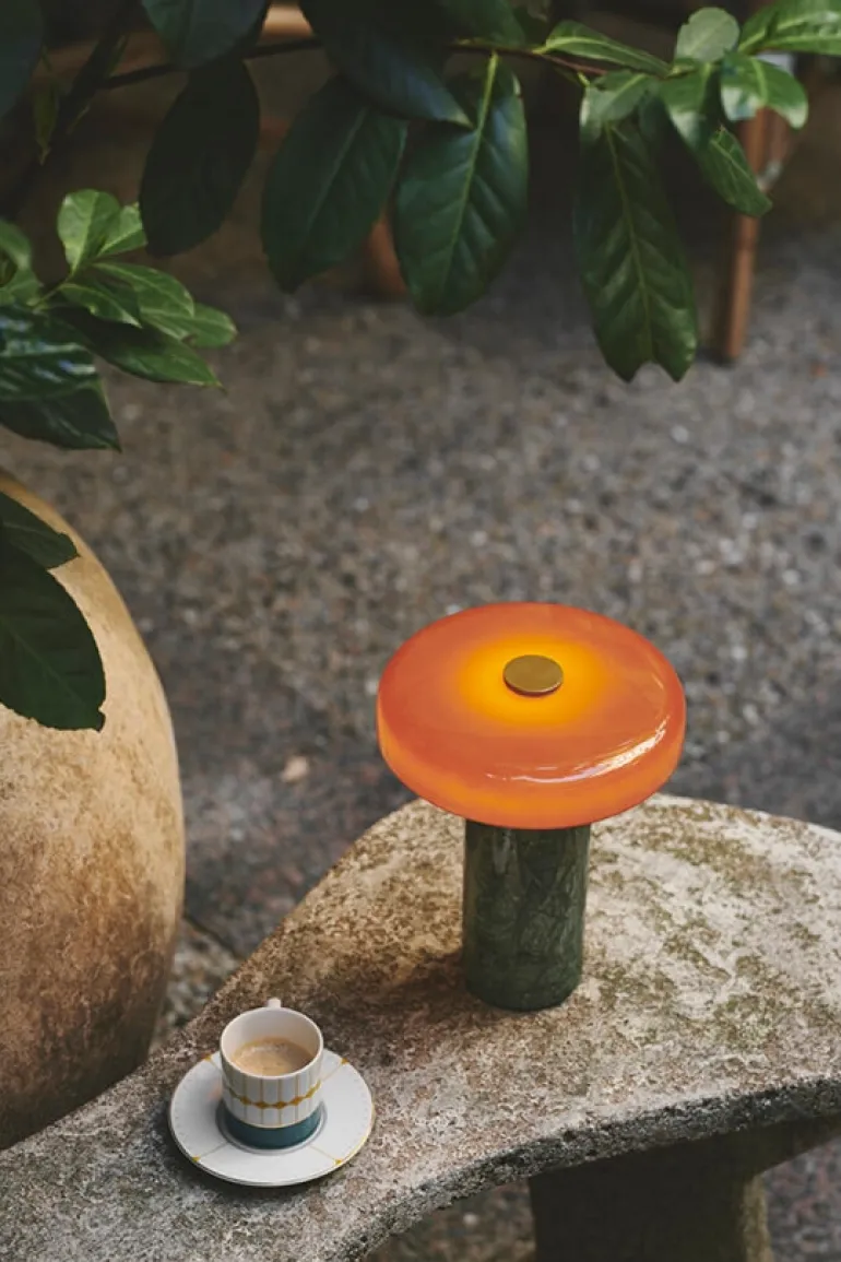 TRIP portable batterilampe / bordlampe, moss/amber