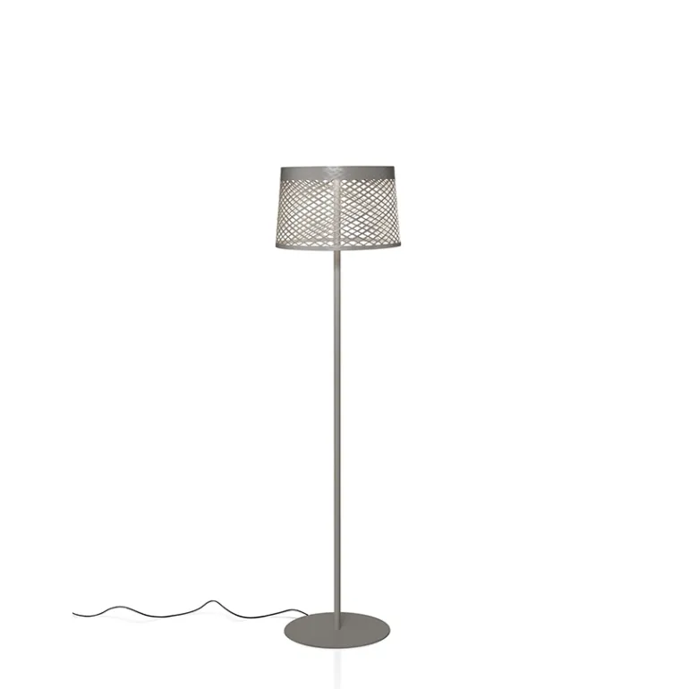 Twiggy Grid Lettura udendørs gulvlampe, grå