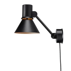 Type 80 W2 væglampe m/ledning, mat sort