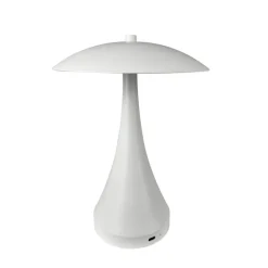 Vienna LED bordlampe / batterilampe, mat hvid