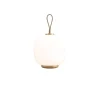 VL45 Radiohus Portable batteri- / bordlampe, messing/pale rose