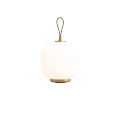 VL45 Radiohus Portable batteri- / bordlampe, messing/pale rose