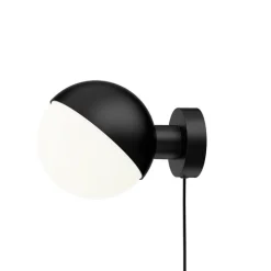 VL Studio væglampe m/ledning Ø150, sort