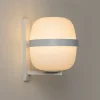 Wally Cesta væglampe, metallic hvid