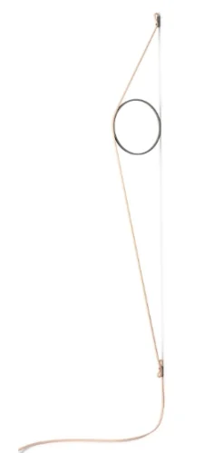 Wirering Væglampe, Pink/Grå