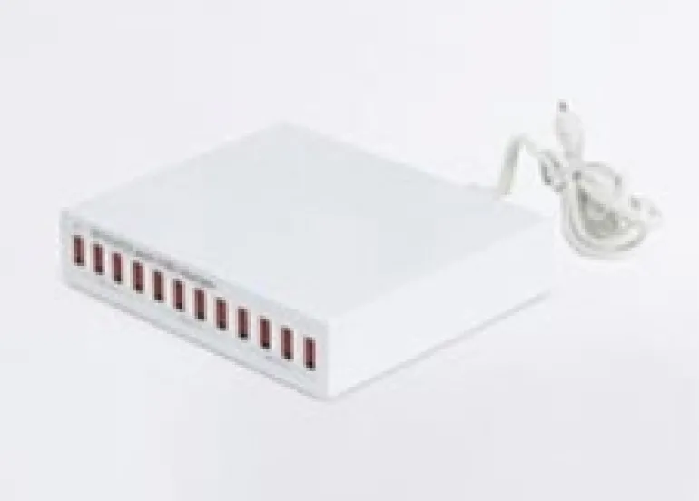 Zafferano multilader med 12 x USB A - 150W, hvid